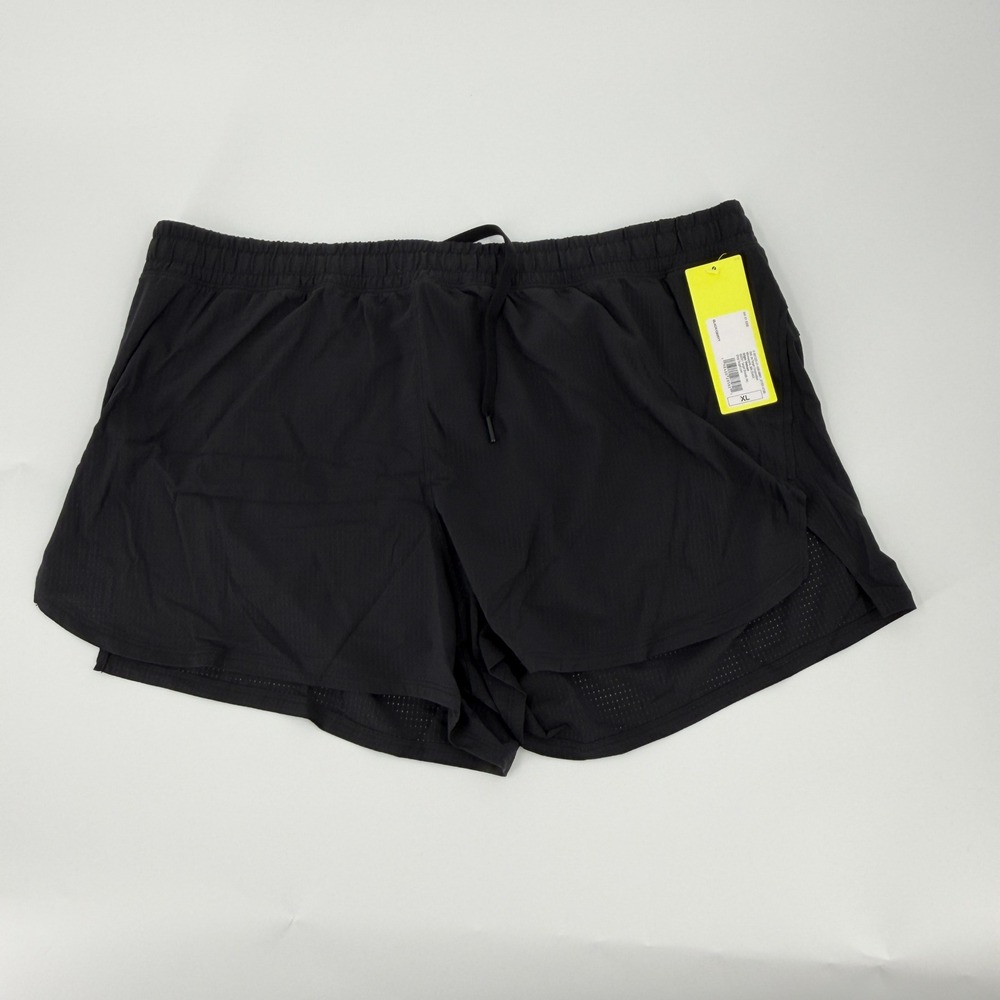 All in Motion Running Shorts Modern Womens XL Black Performance Athletic Bottoms